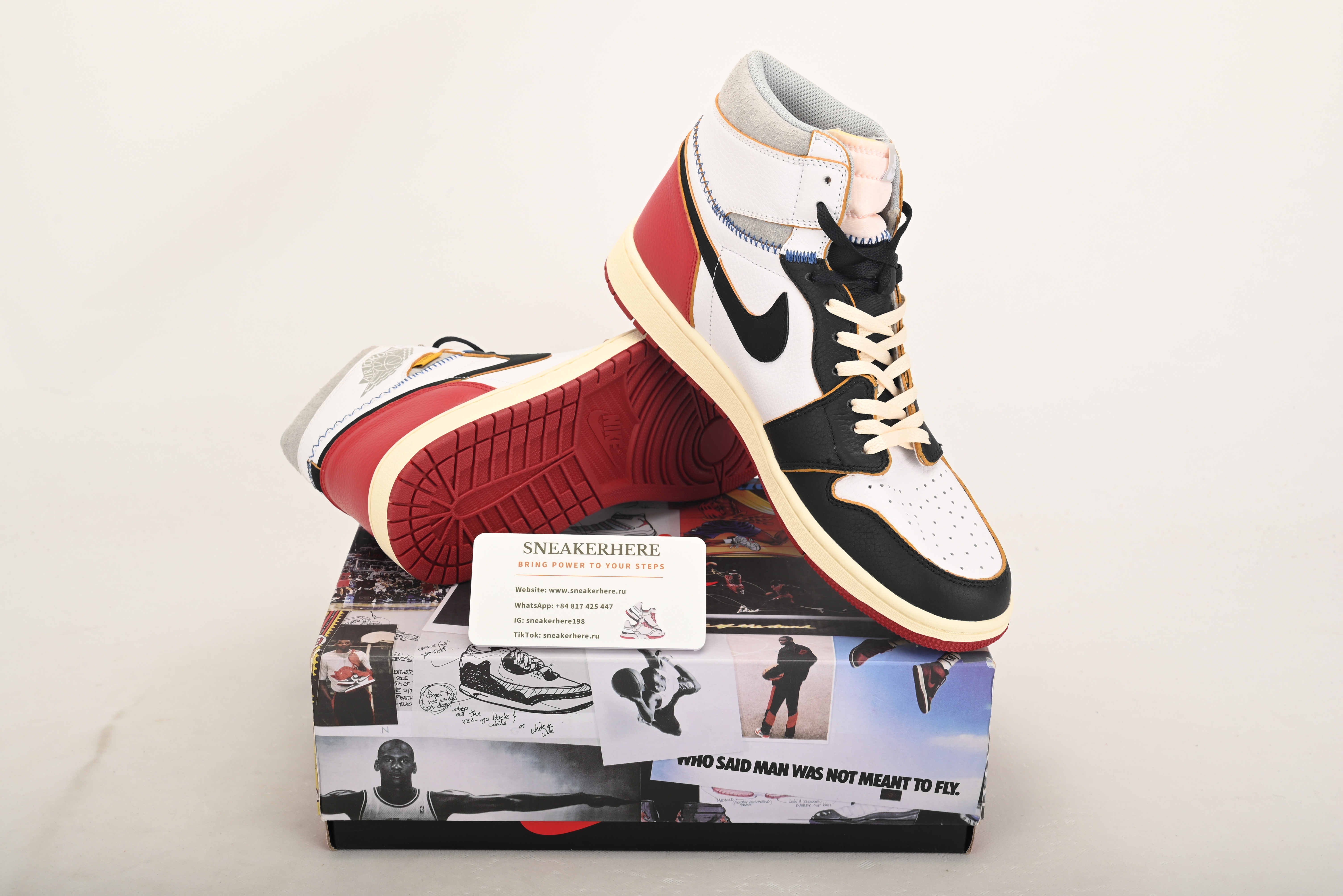 Air Jordan 1 Retro High Union Los Angeles Black Toe BV1300-106