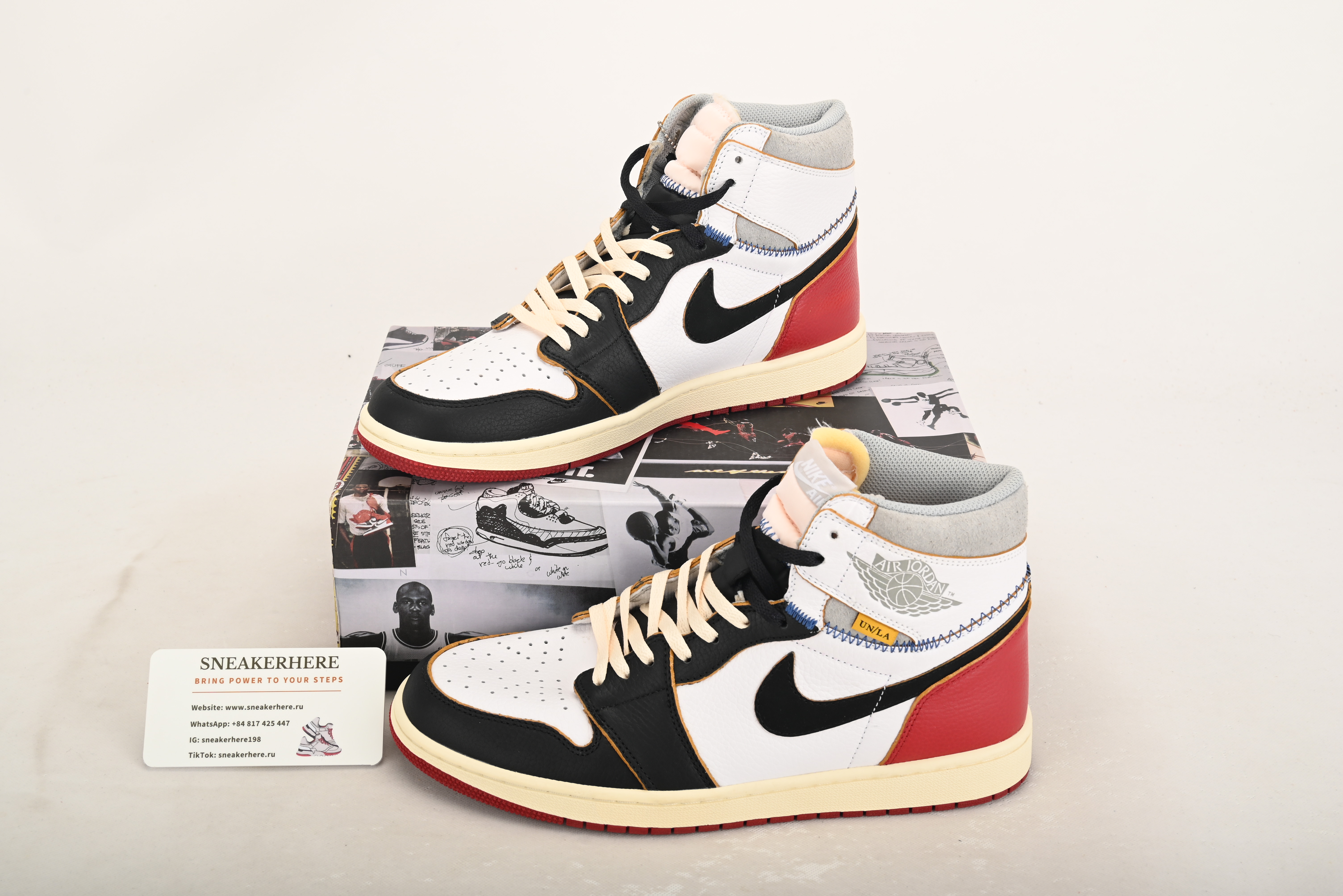 Air Jordan 1 Retro High Union Los Angeles Black Toe BV1300-106