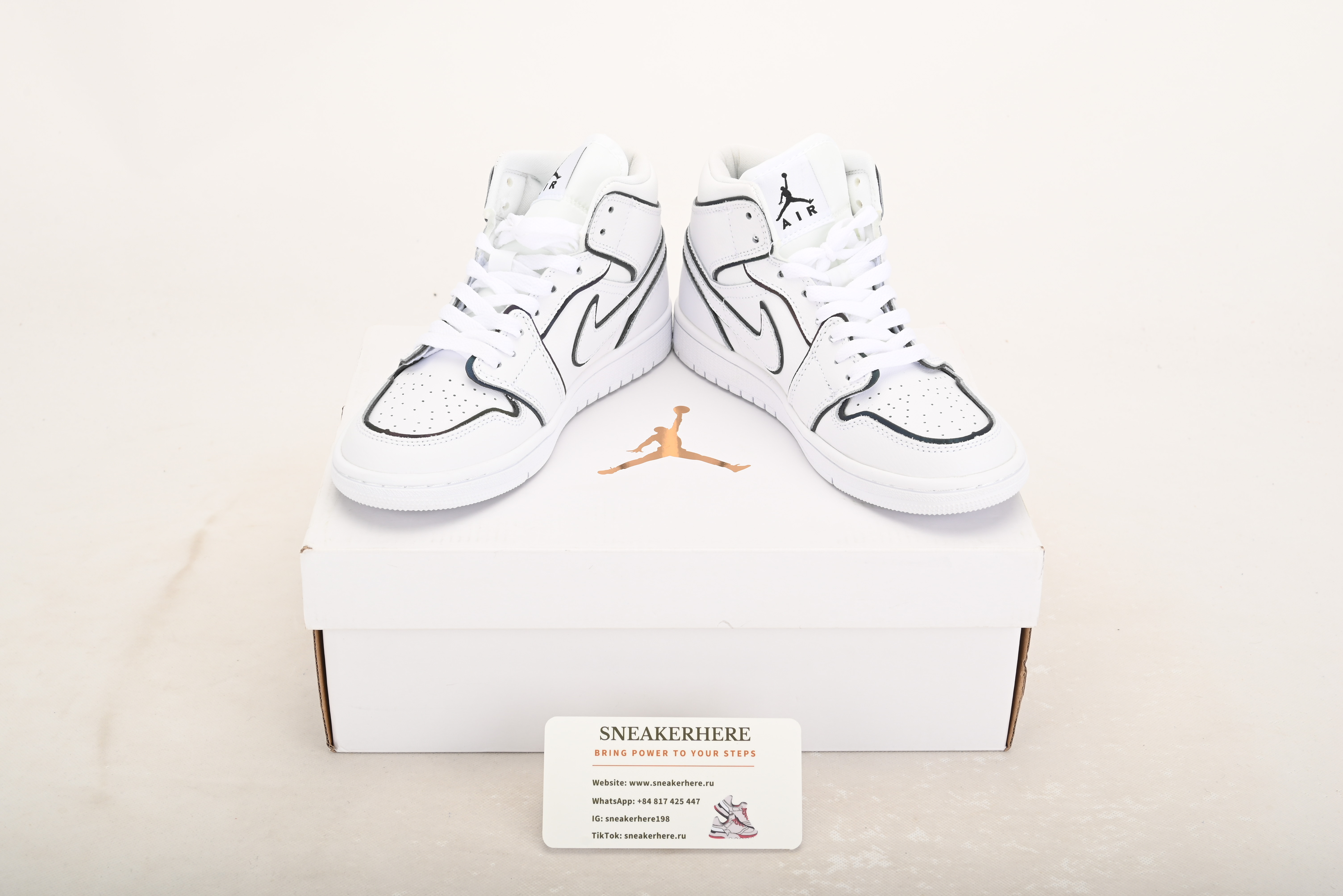 Air Jordan 1 Mid Iridescent Reflective White CK6587-100