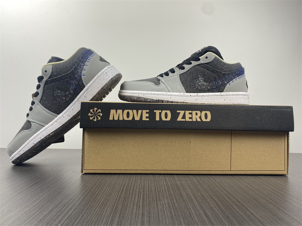 Air Jordan 1 Low Crater Black Grey DM4657-001