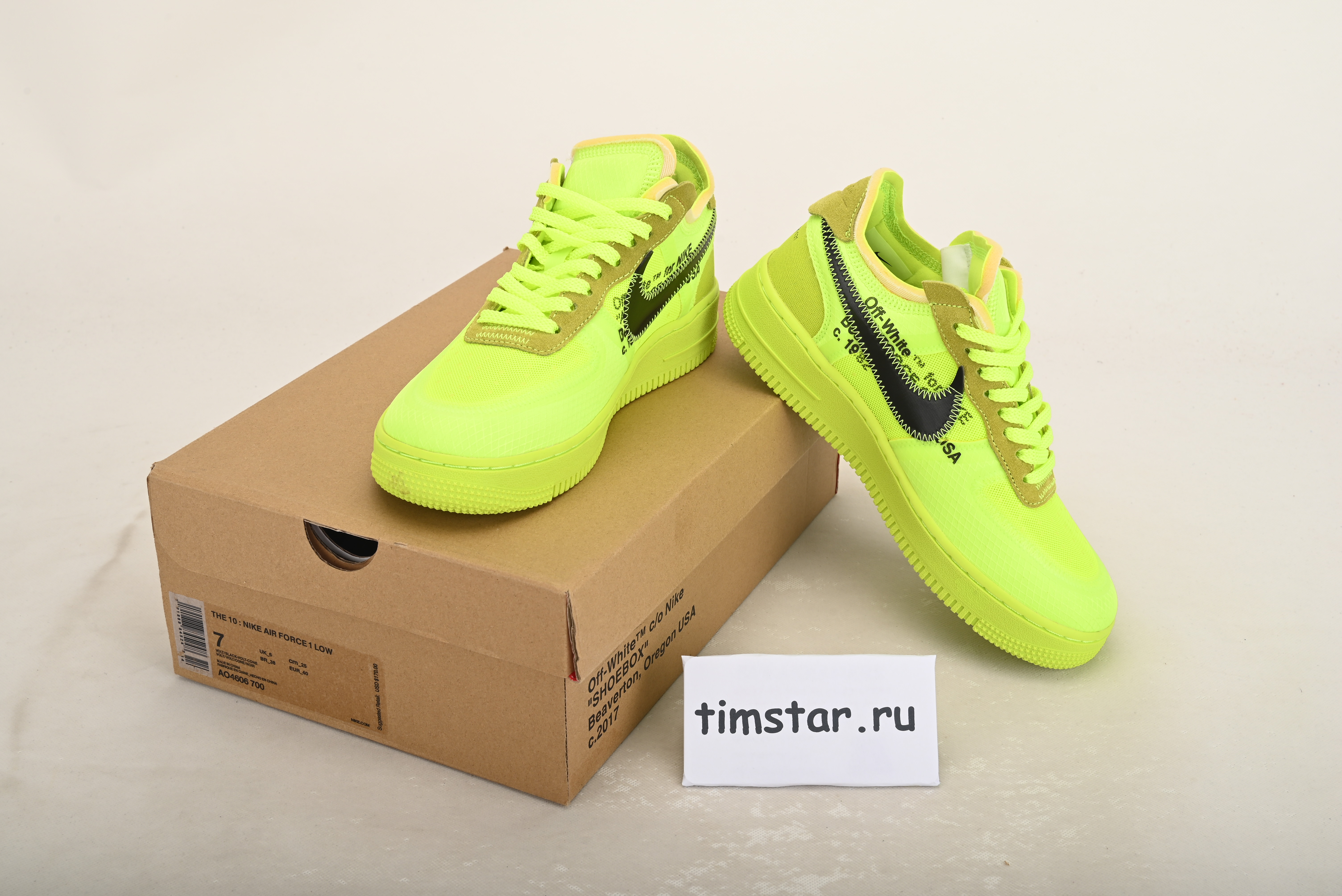Nike Air Force 1 Low Off-White Volt AO4606-700