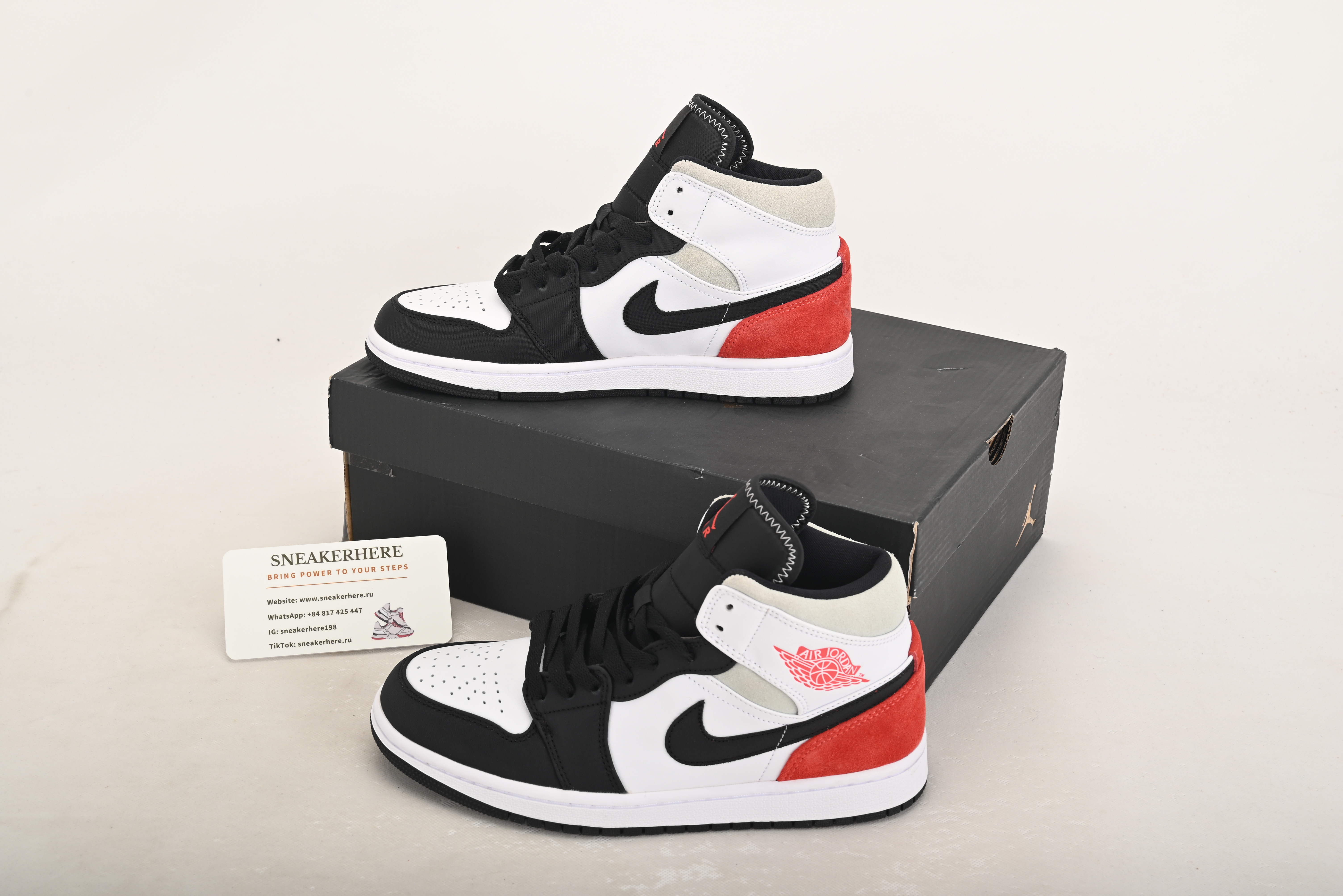 Air Jordan 1 Mid SE Union Black Toe 852542-100