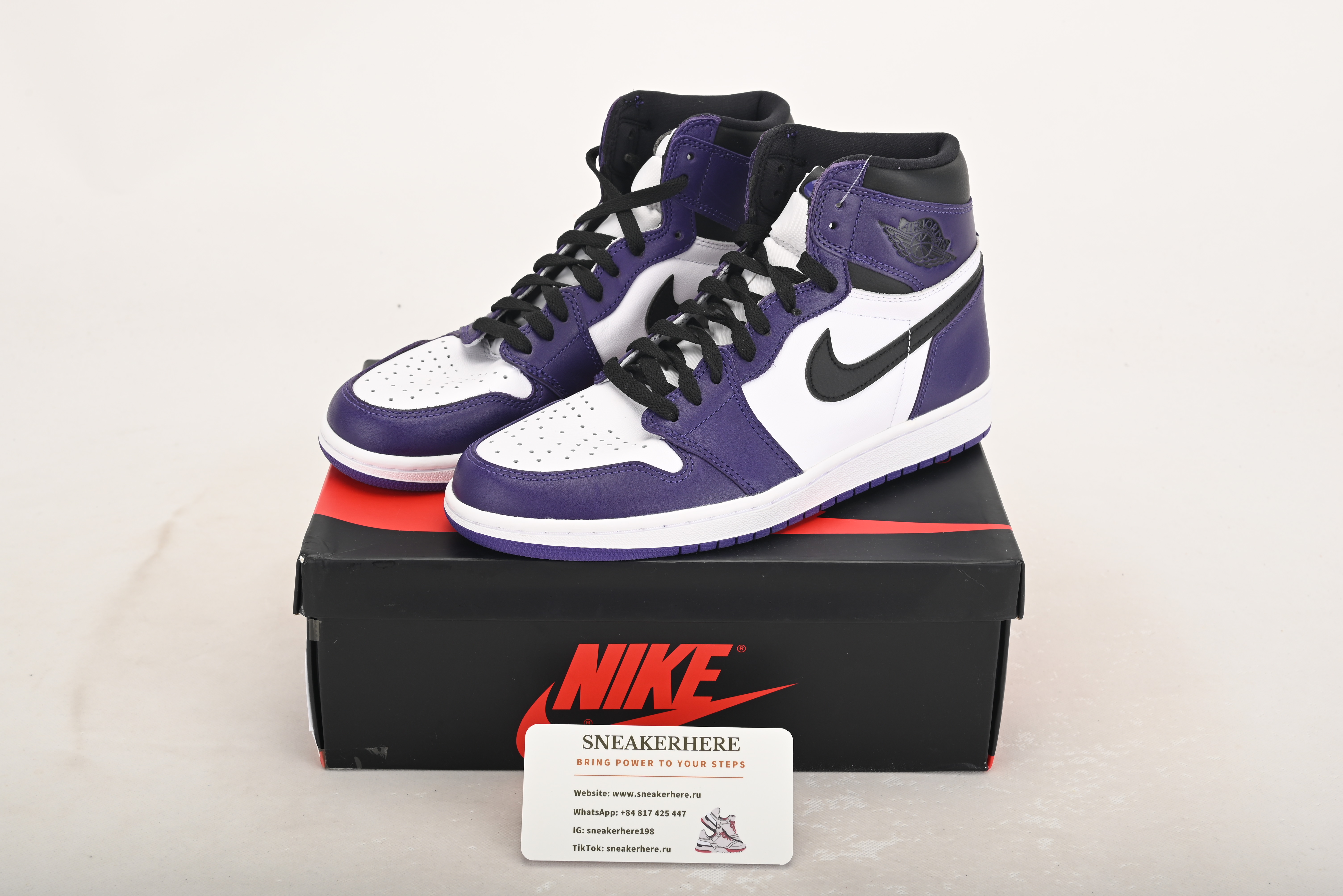 Air Jordan 1 Retro High Court Purple White 555088-500