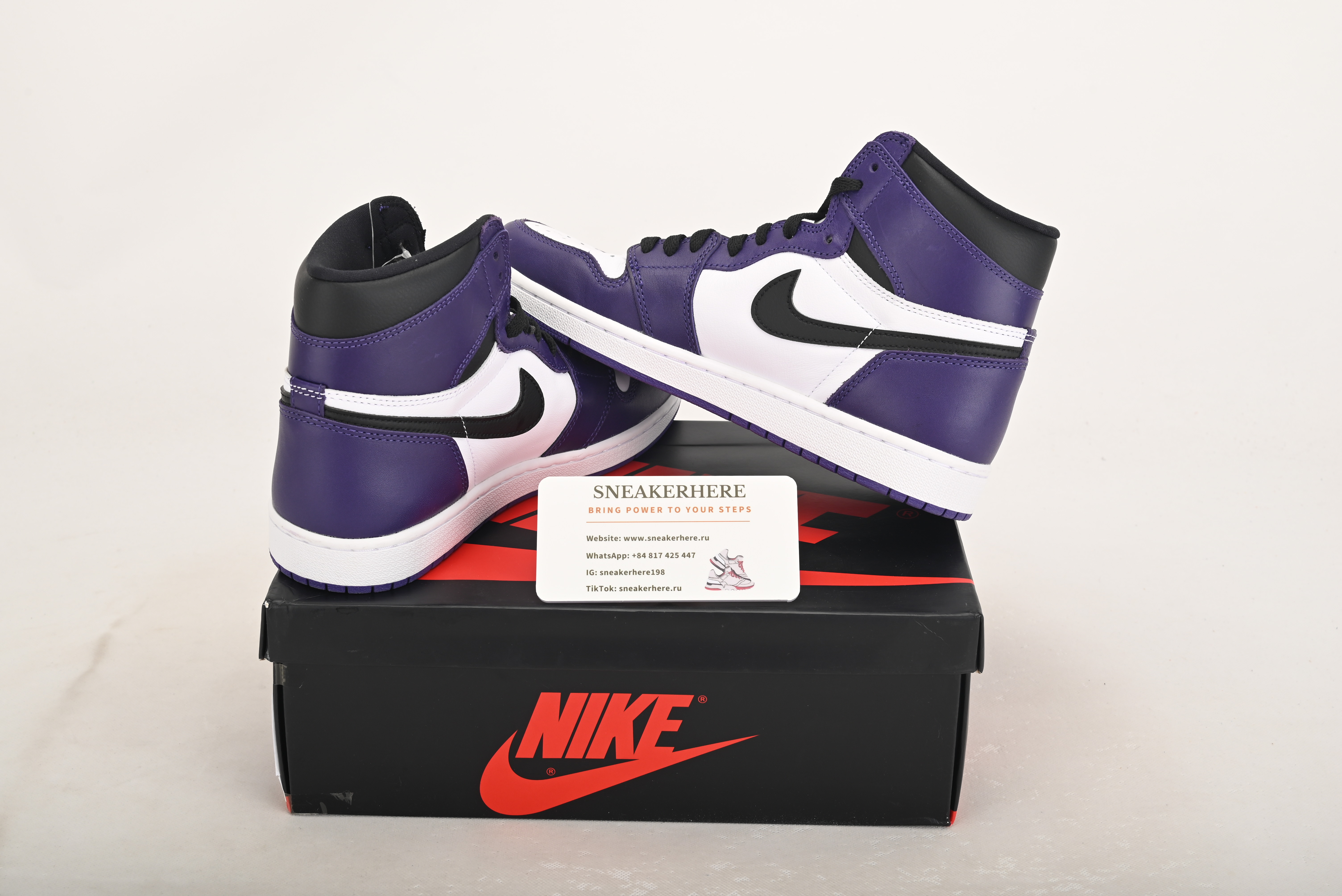 Air Jordan 1 Retro High Court Purple White 555088-500