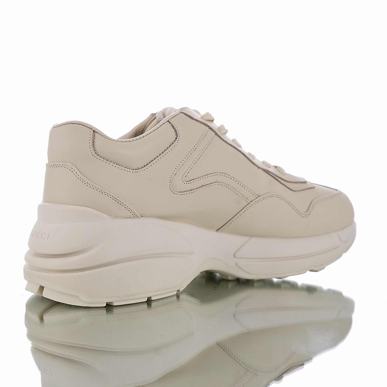 Guccii1 Rhyton Vintage Trainer Sneaker Apricot 500878 DRW00 9522