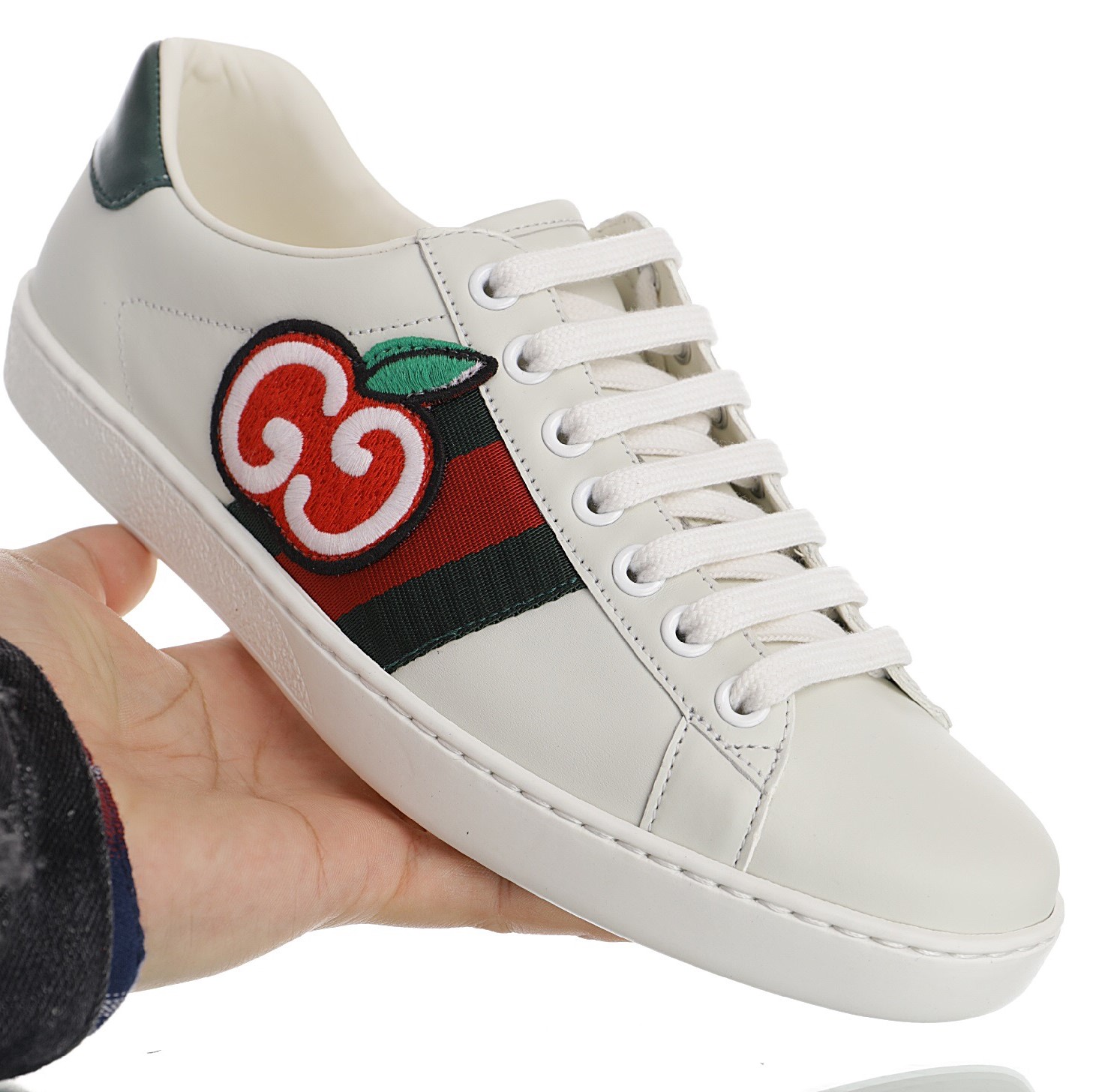 Guccii1 Ace GG Apple 611376 DOPE0 9064