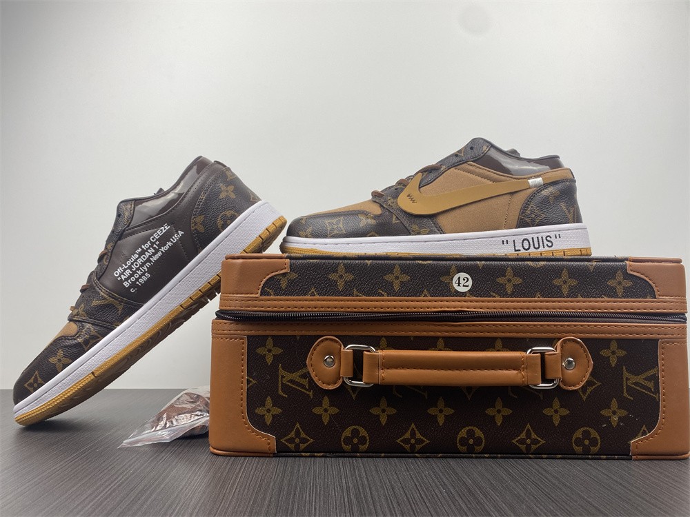 Air Jordan 1 Low Off White LsVttn Box