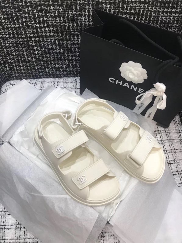 Channe1 Sandal White 002