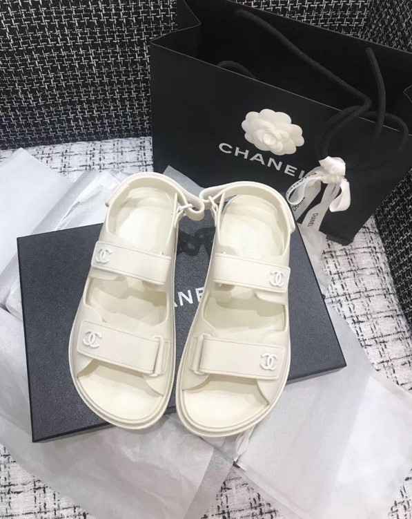 Channe1 Sandal White 002