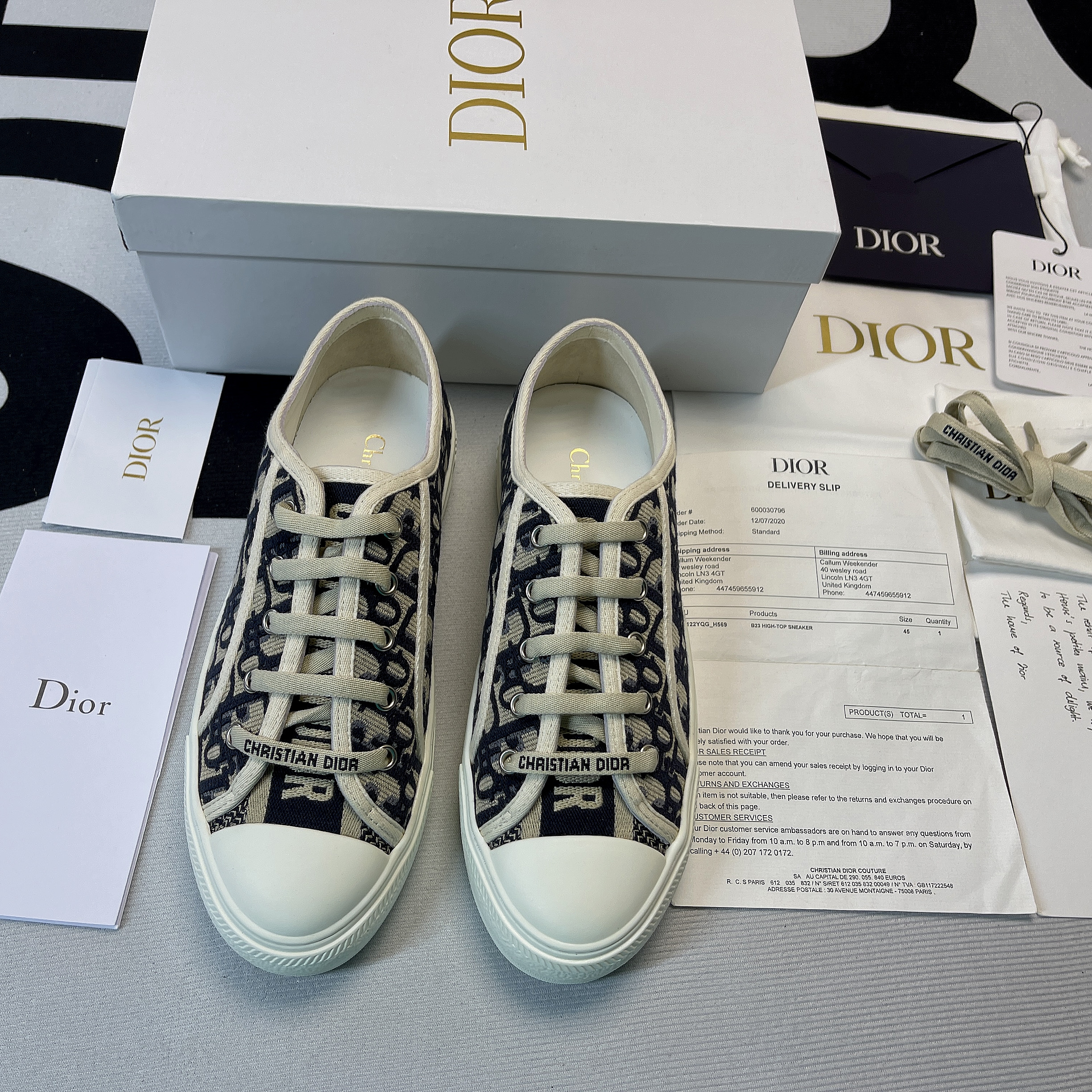 Dioorr Walk'N'Dioorr Oblique Navy Canvas (W) KCK211OBE_S56B