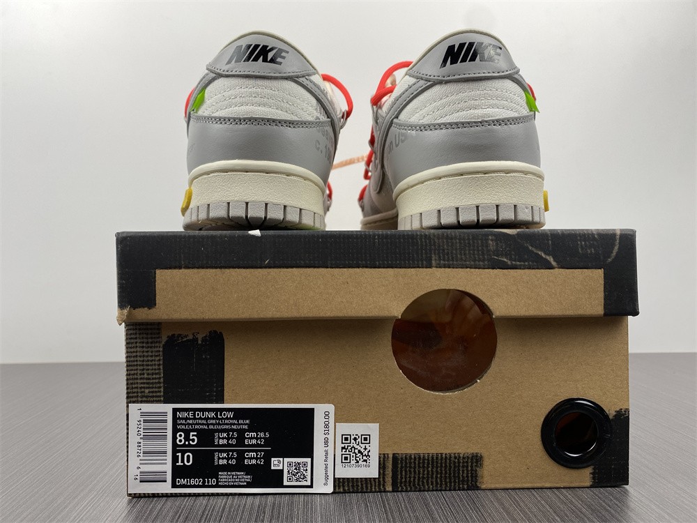 Nike Dunk Low Off-White Lot 6 DM1602-110
