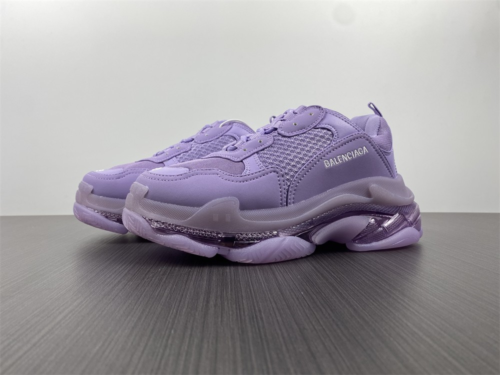 Blncig Triple S Sneaker 'Clear Sole - Light Lilac' 544351 W2GA1 5890