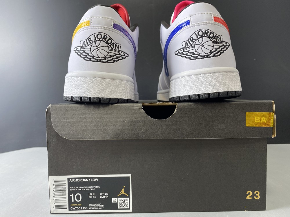 Air Jordan 1 Low White Multi-Color CW7009-100