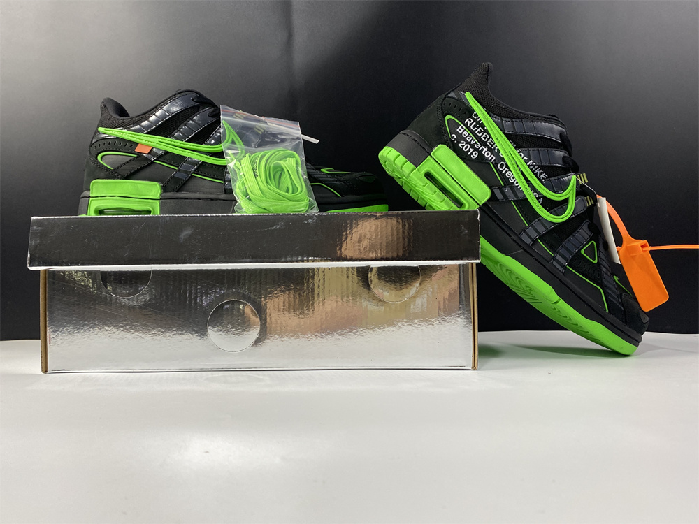 Nike Air Rubber Dunk Off-White Green Strike CU6015-001