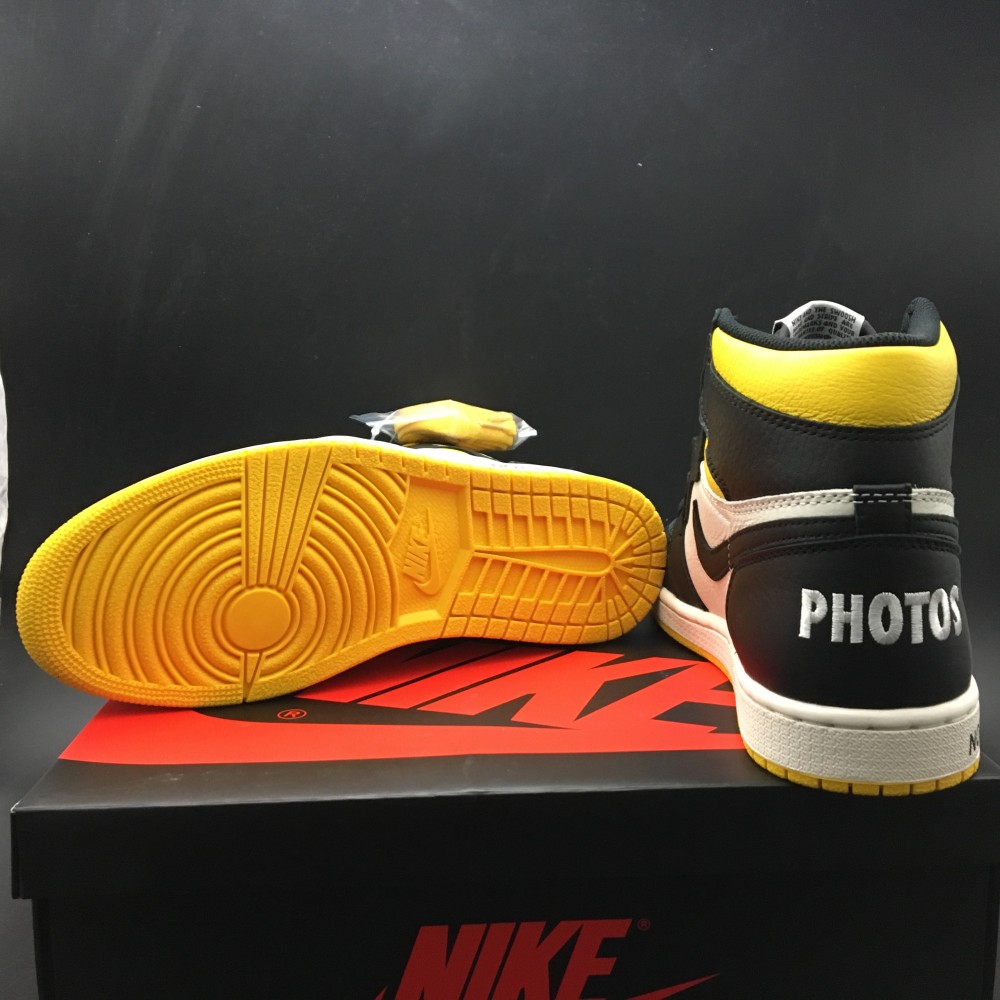 Air Jordan 1 Retro High "Not for Resale" Varsity Maize 861428-107