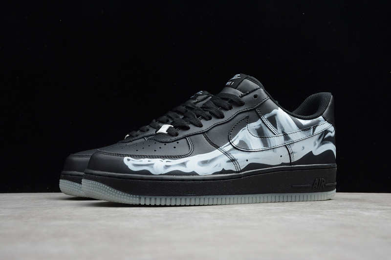 Nike Air Force 1 Low Black Skeleton Halloween (2019) BQ7541 001