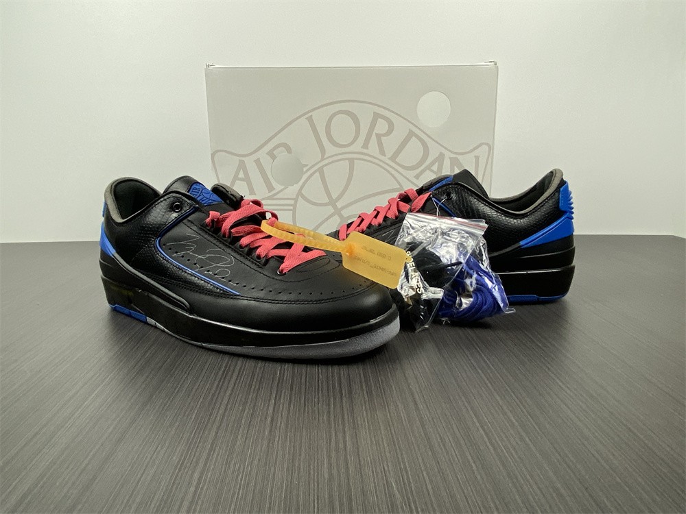 Air Jordan 2 Retro Low SP Off-White Black Blue DJ4375-004