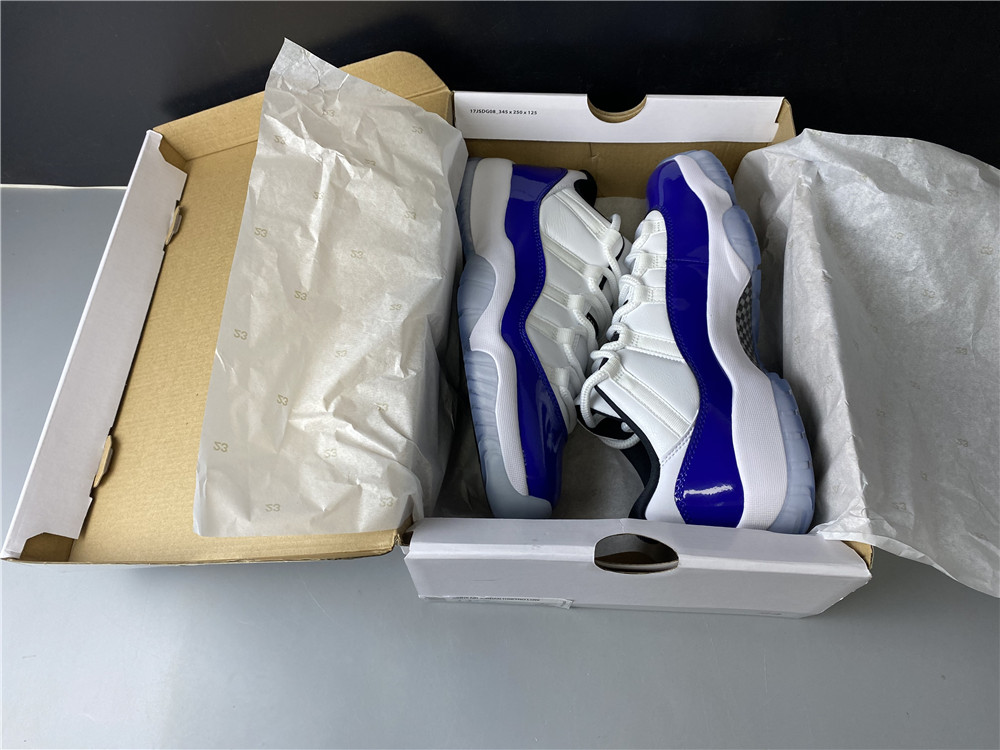 Air Jordan 11 Retro Low White Concord (W) AH7860-100