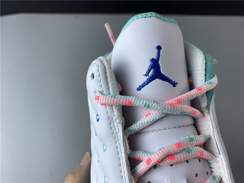 Air Jordan 13 Retro White Soar Green Pink  439358-100