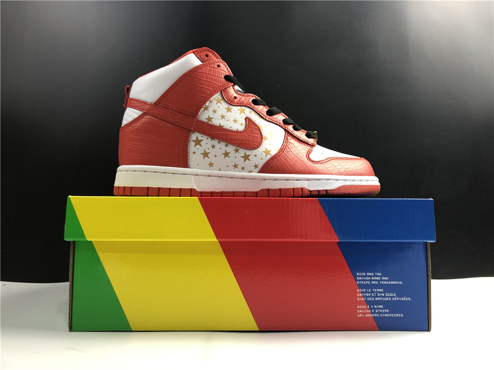 Nike Dunk High Pro SB Supreme Red Stars 307385-161