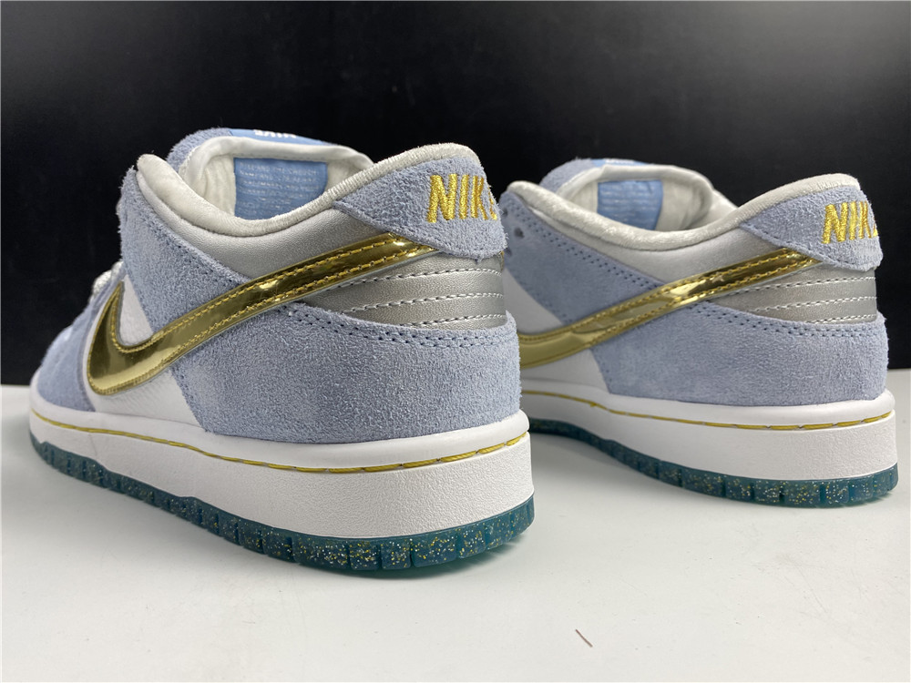 Sean Cliver x Nike SB Dunk Low White Jade Metallic DC9936-100
