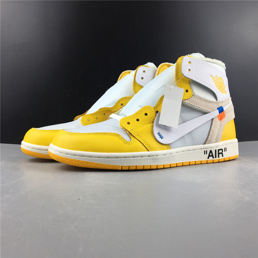 Air Jordan 1 High Off-White Canary Yellow AQ0818-149
