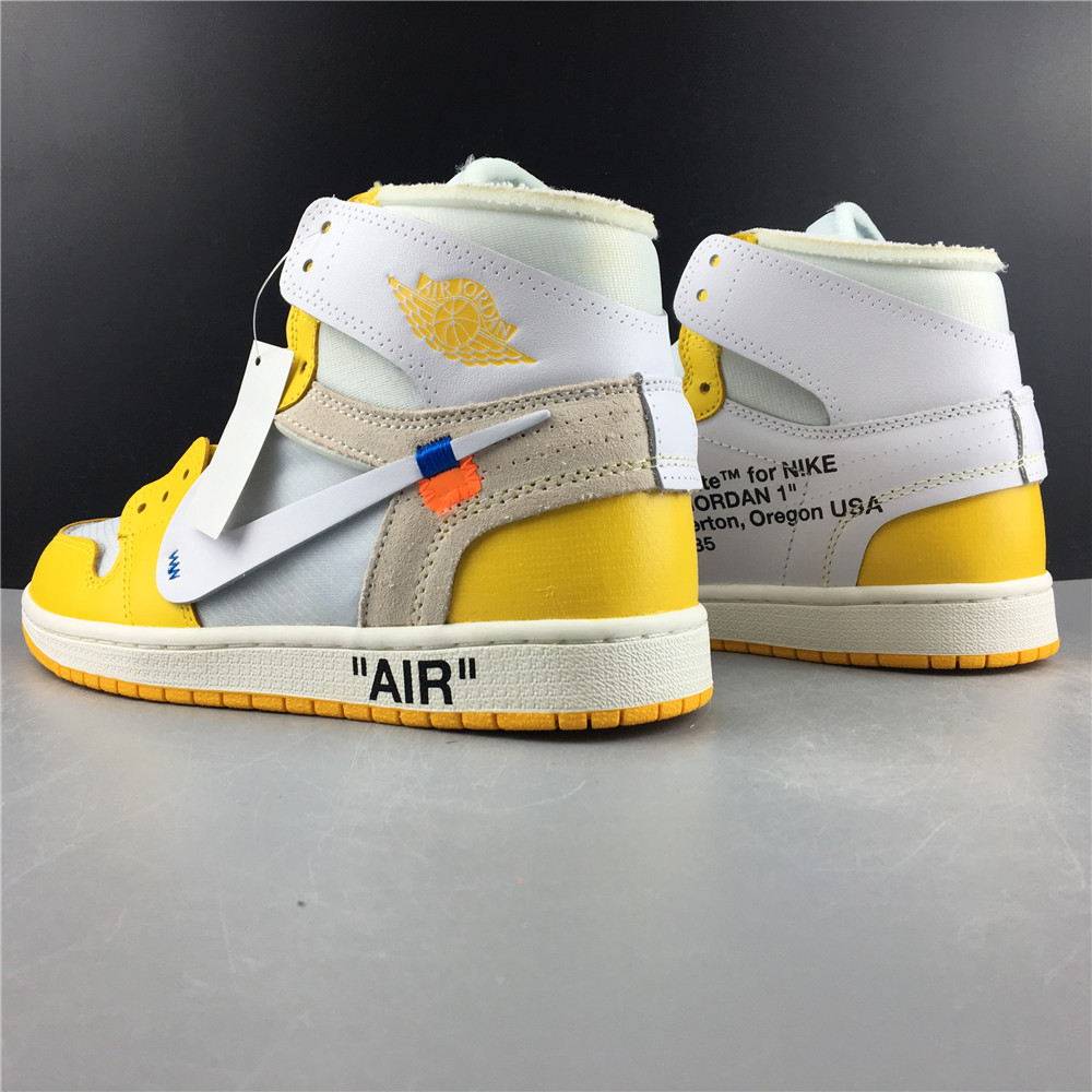 Air Jordan 1 High Off-White Canary Yellow AQ0818-149