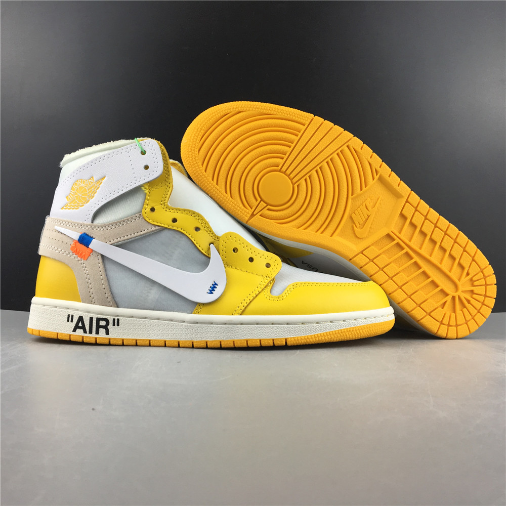 Air Jordan 1 High Off-White Canary Yellow AQ0818-149