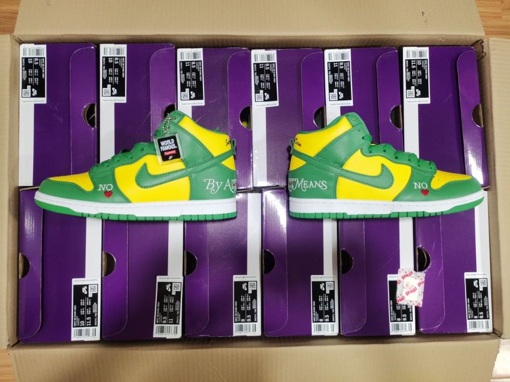 Nike SB Dunk High Supreme By Any Means Brazil  DN3741-700