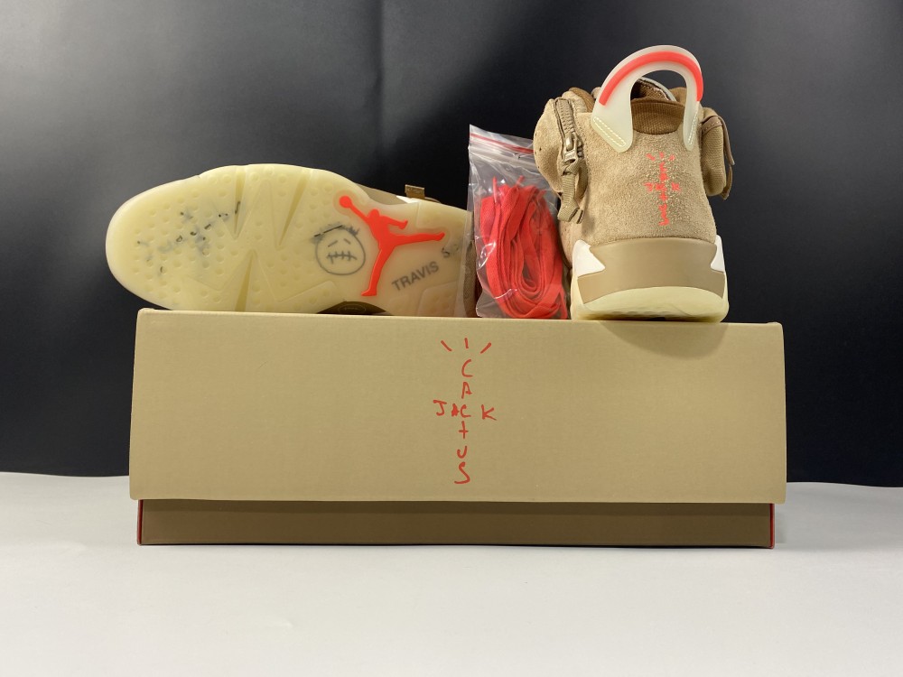 Jordan 6 Retro Travis Scott British Khaki  DH0690-200