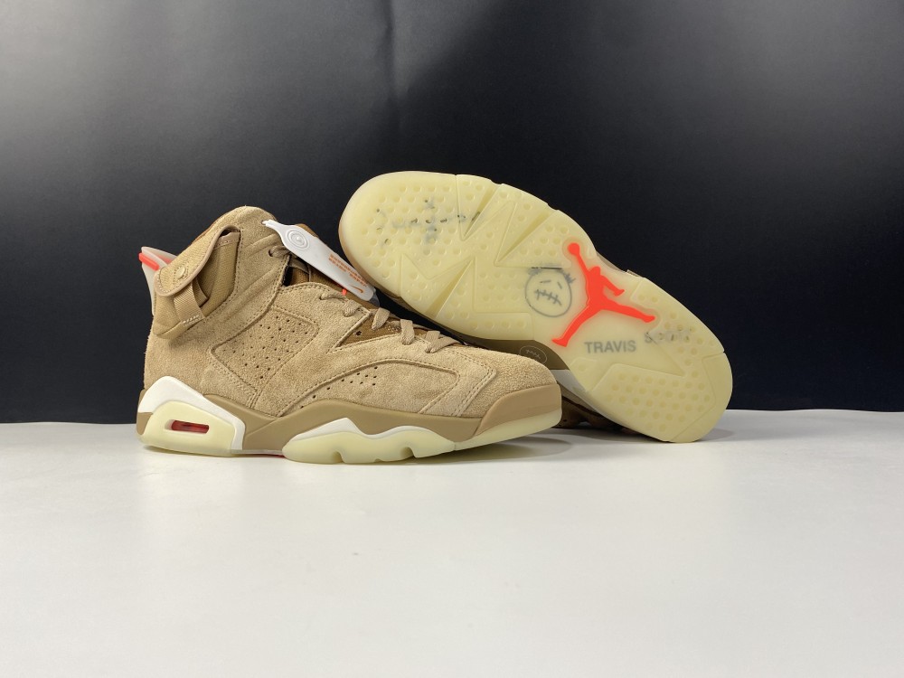 Jordan 6 Retro Travis Scott British Khaki  DH0690-200