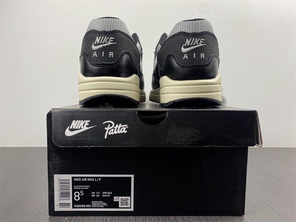 Nike Air Max 1 Patta Waves Black (without Bracelet)  DQ0299-001