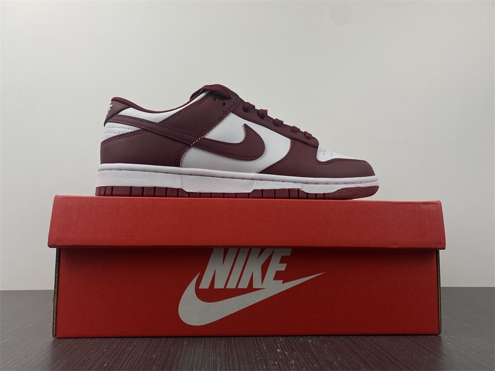 New Nike Dunk Low “Bordeaux” White/Bordeaux DD1503-108