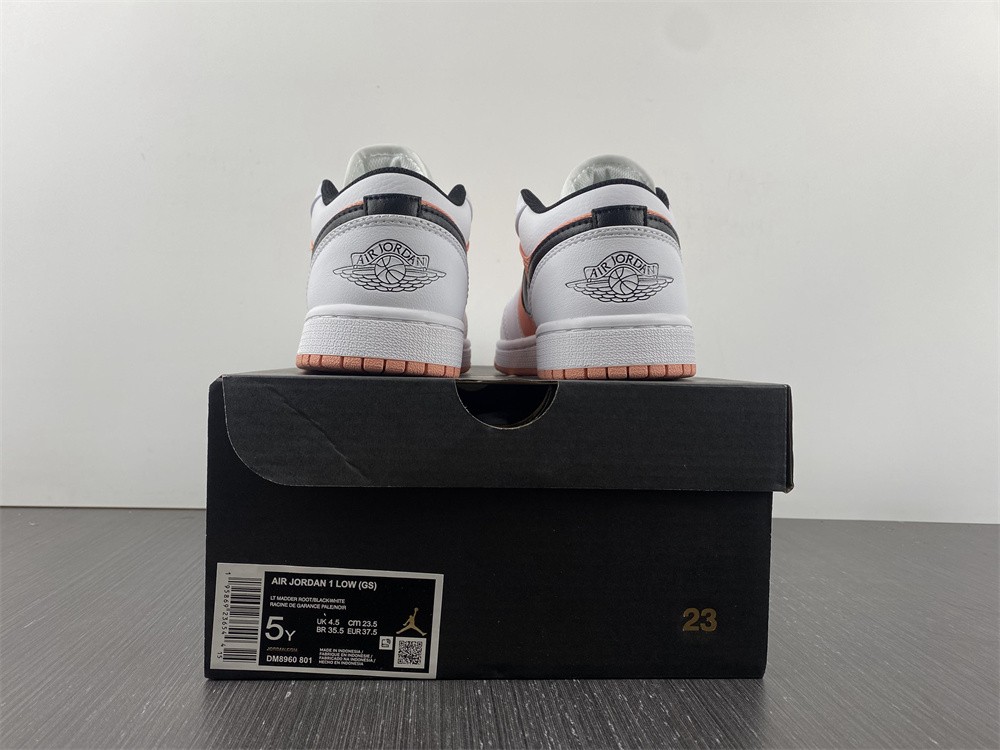 Jordan 1 Low White Light Madder Root (GS)  DM8960-801