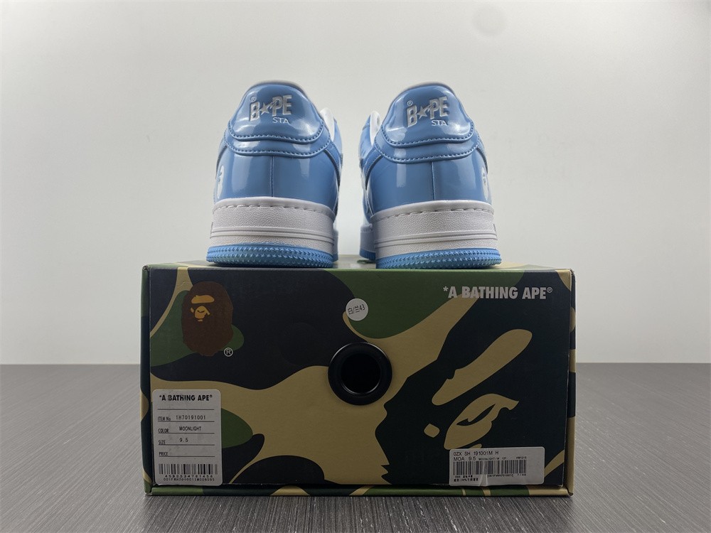 A Bathing Ape Bape Sta Low Blue 001FWH701001_SAX_A