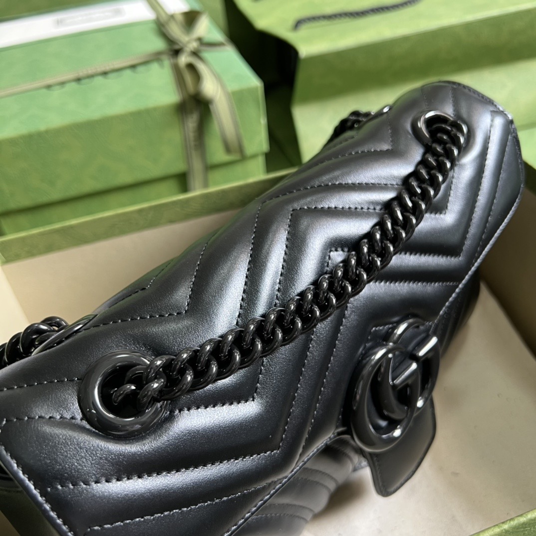 Guccii1 GG Marmont small shoulder bag 443497 26cm