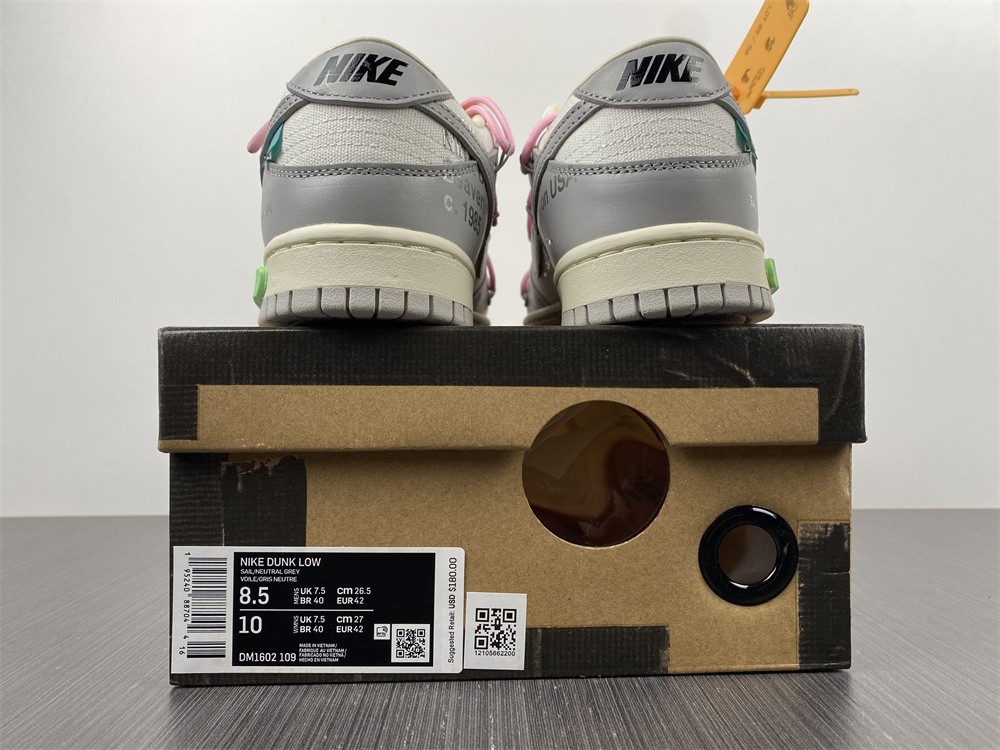 Off-White x Dunk Low Lot 9 1602-109