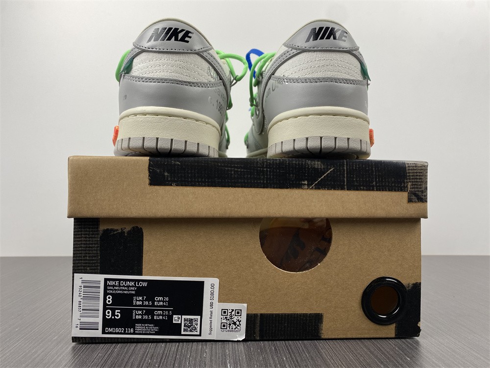 Off-White x Dunk Low Lot 26  1602-116