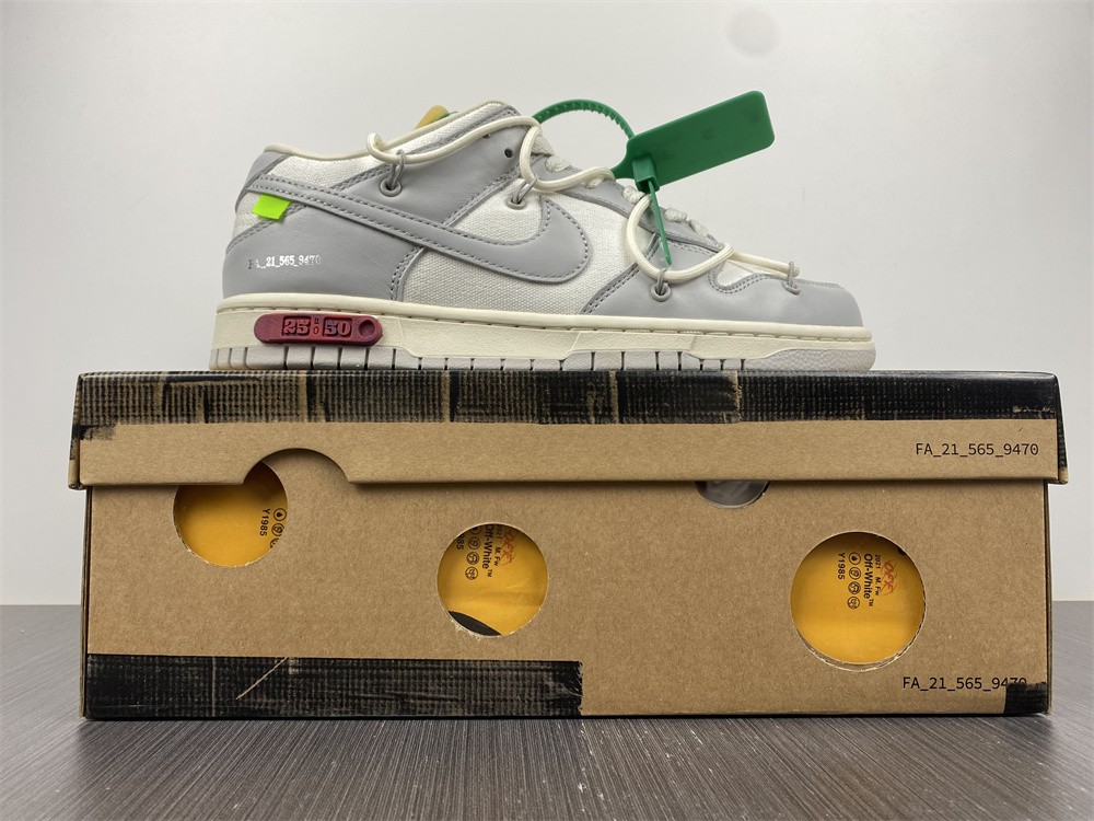 Off-White x Dunk Low lot 25 DM1602-121