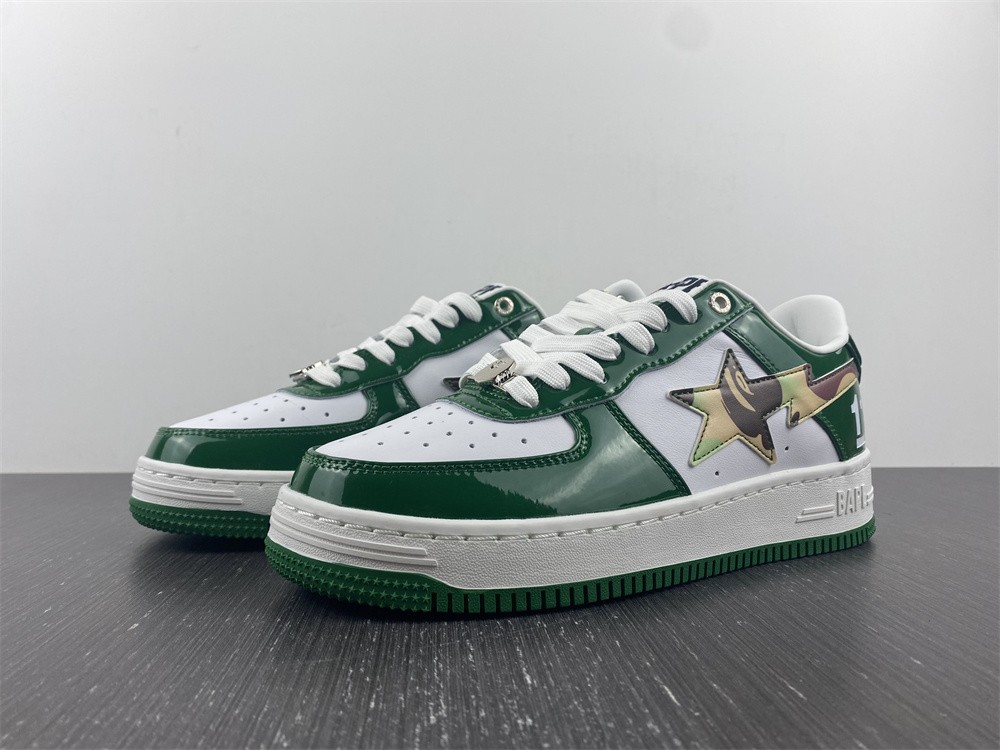A Bathing Ape Bape Sta Low green