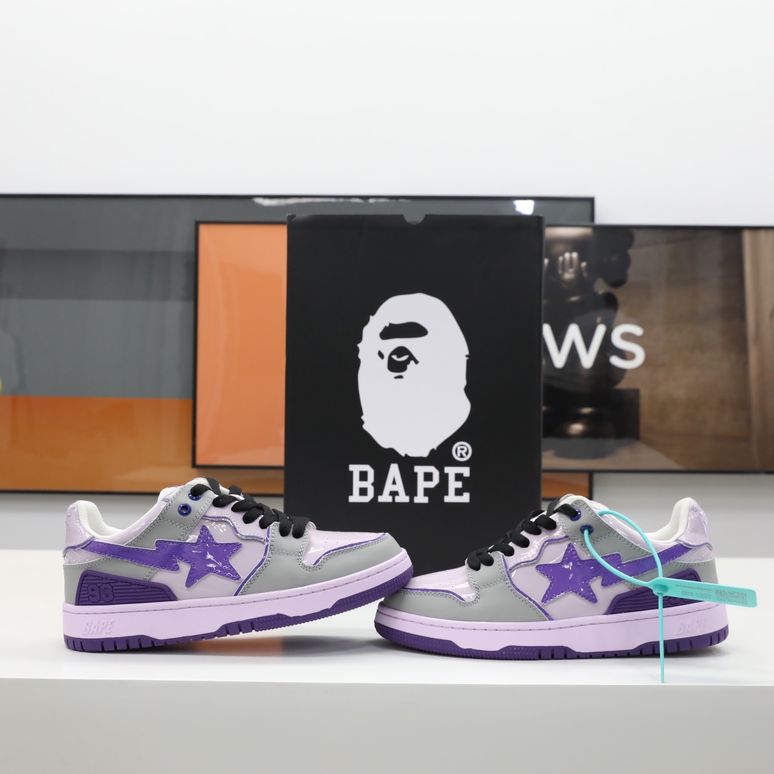 A Bathing Ape Bape Sta Low purple
