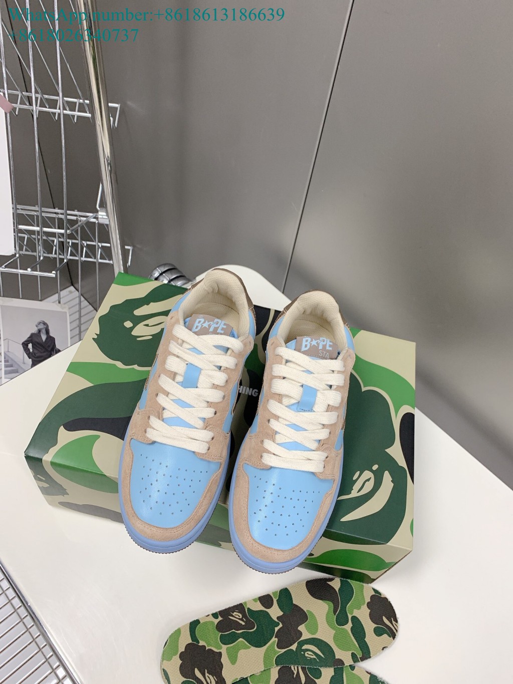 A Bathing Ape Bape Sta Low Blue sneaker