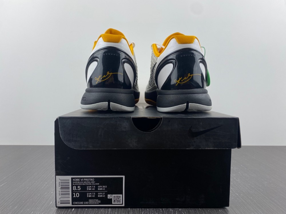 Kobe 6 Protro Playoff Pack White Del Sol  CW2190-100