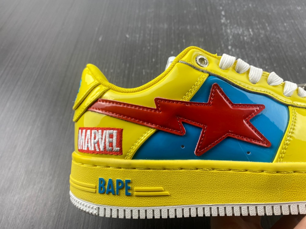 A Bathing Ape Bape Sta MARVEL Yellow Blue