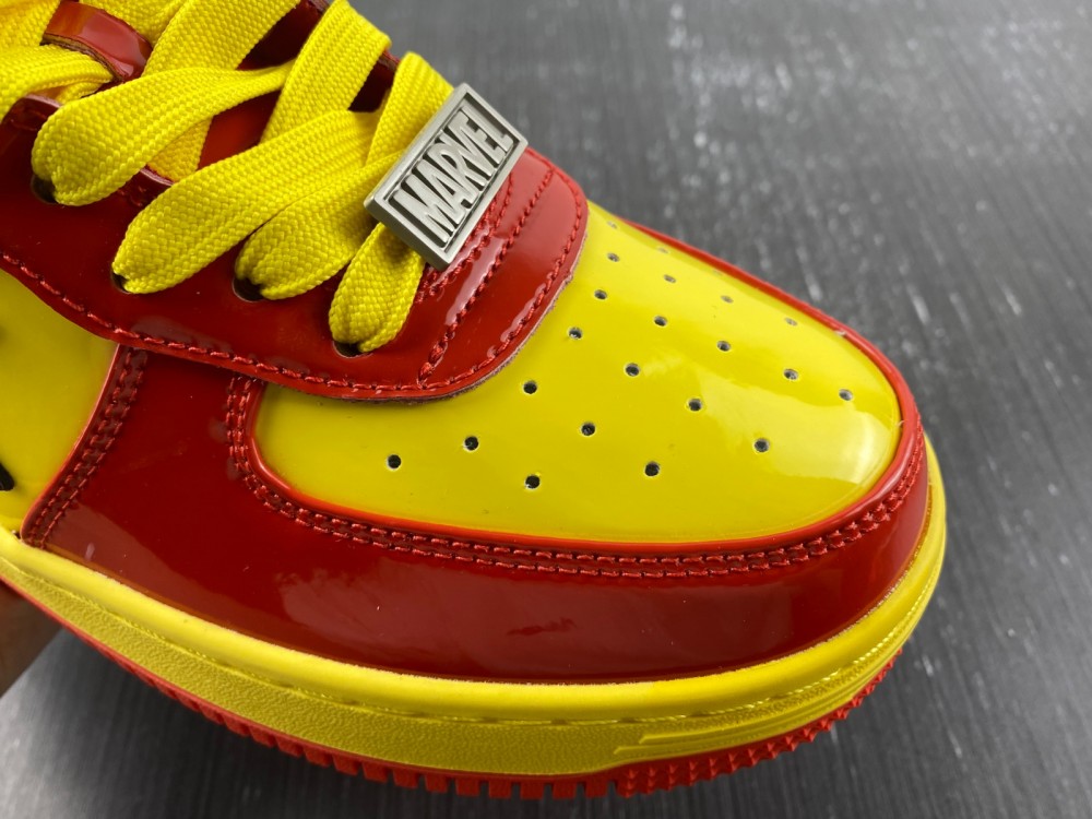 A Bathing Ape Bape Sta MARVEL Yellow Red