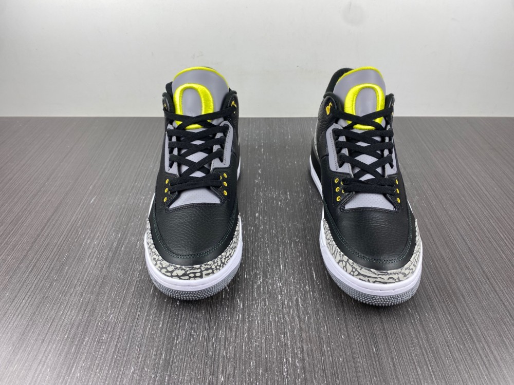 Nike Air Jordan 3 Retro Oregon Ducks Pit Crew Black HO11-MNJDLS-5