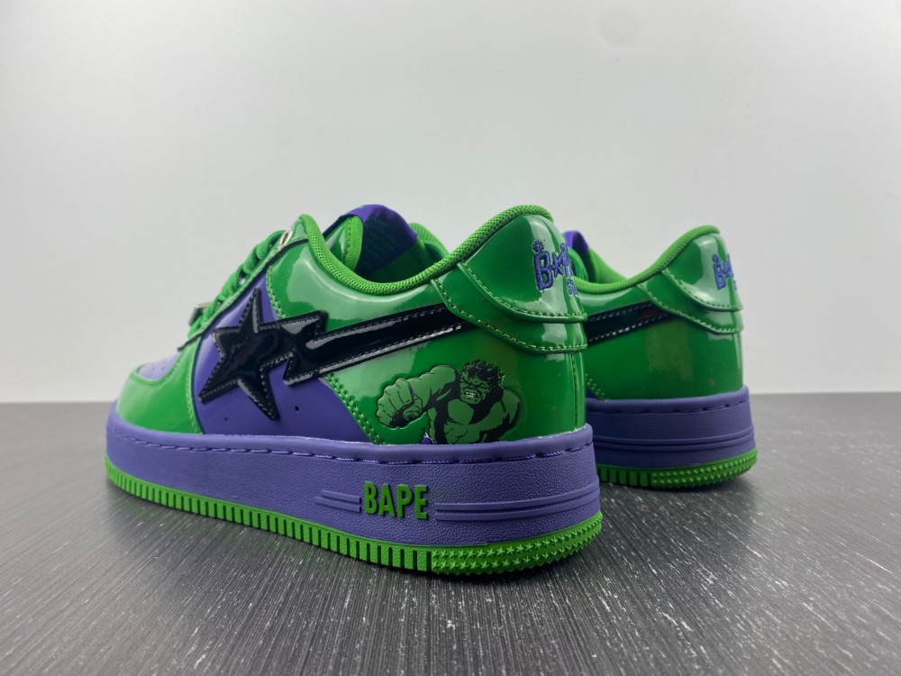 A Bathing Ape Bape Sta MARVEL Green Purple