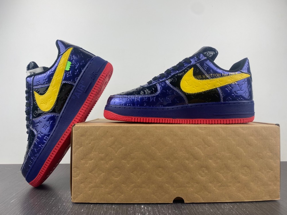 Nike Air Force 1 LsVttn blue yellow