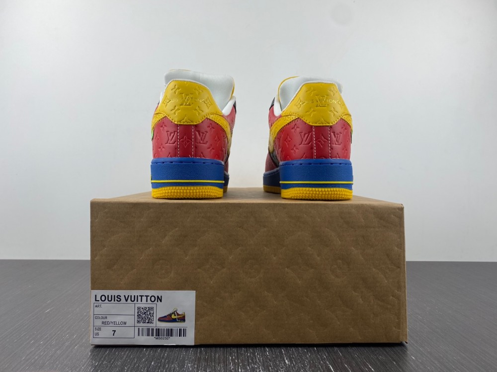 Nike Air Force 1 LsVttn blue red yellow