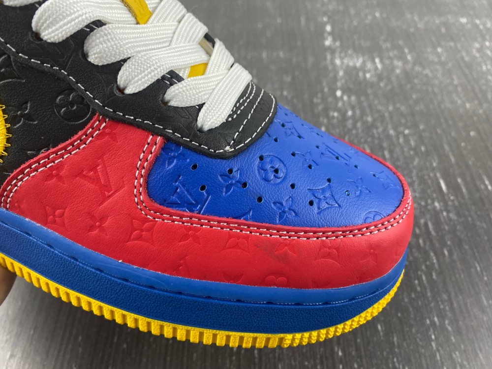 Nike Air Force 1 LsVttn blue red yellow